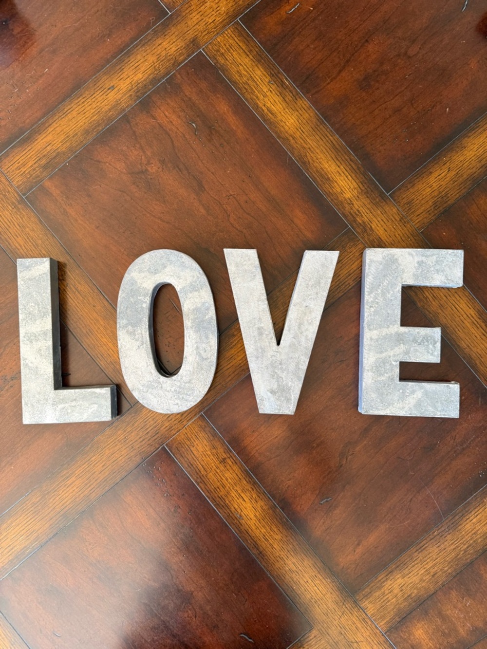 Anthropologie Silver 'LOVE' Wall Letters